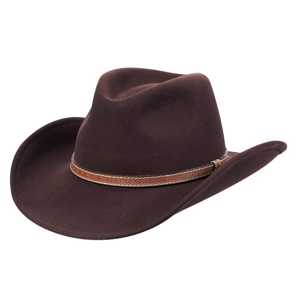 4738 Cowboy Hat with Wide Brim 100% Wool Cowgirl Hat Western Hats Felt
